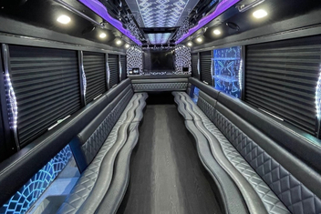 Asheville Party Bus Interior