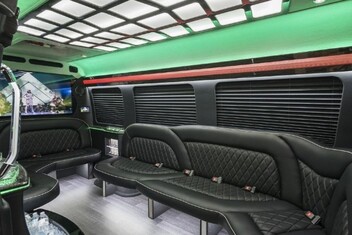 Asheville Sprinter Party Bus Interior