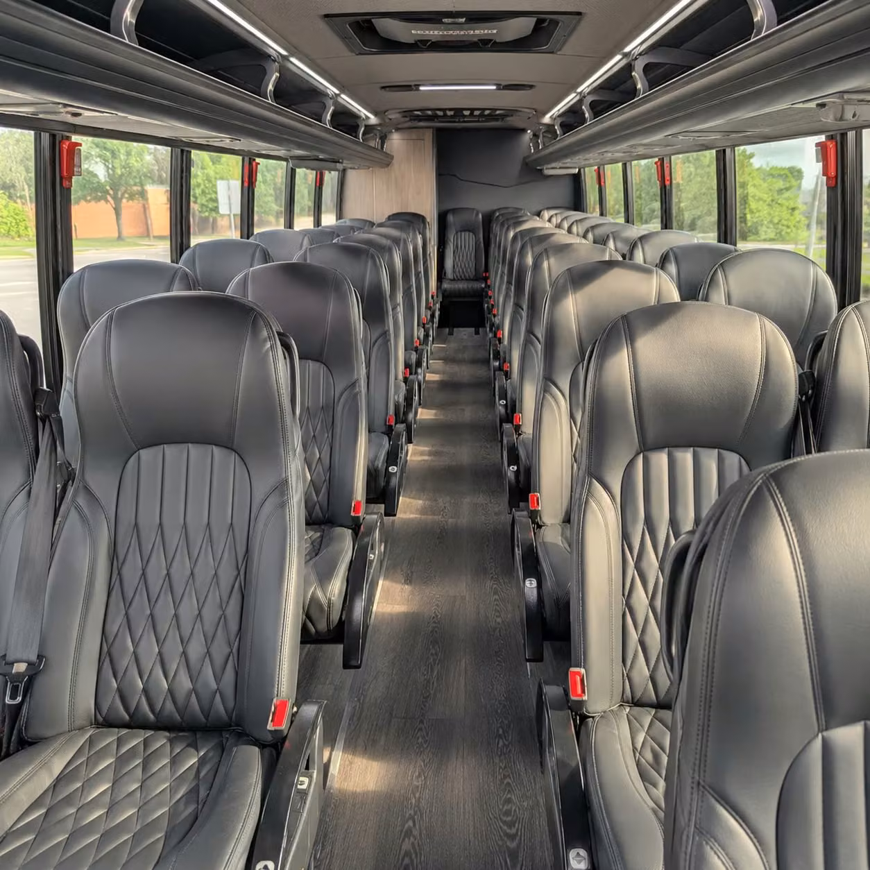 28 passenger minibus interior