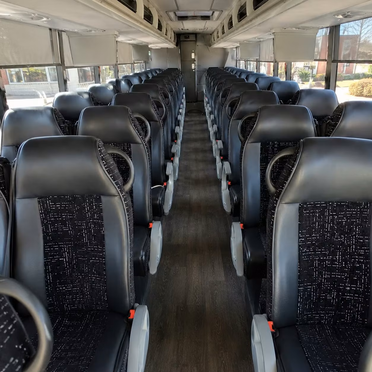 asheville charter bus interior gallery