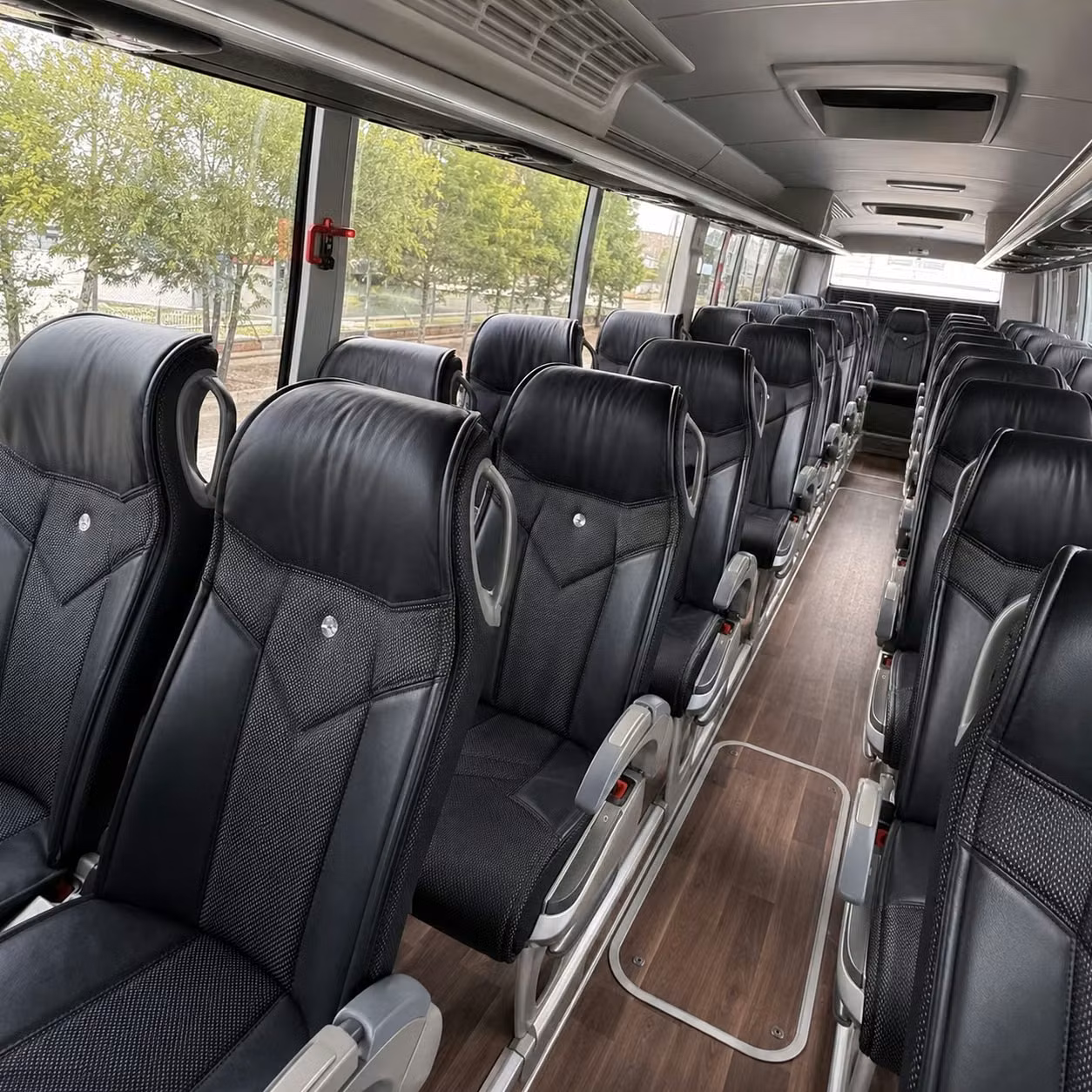 asheville charter bus rental inside